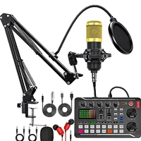 Podcast Microphone Suit with Sound Card Audio Mixer Noise Cancelling DJ Mixer Voice Changer Type C Studio Condenser Microphones 5