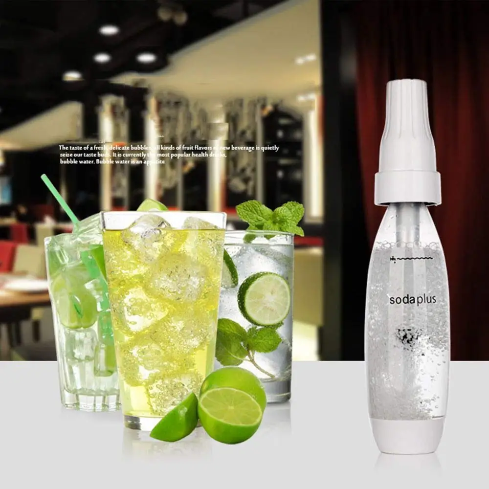 Soda Bubble Water Machine 1000ml Portable Self-made Carbonated Beverage Manual Soda Water Machine DIY Sparkling Juice Lemonade