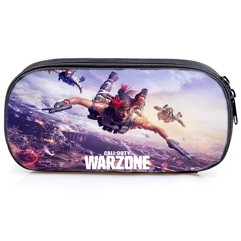 

Waterproof Pencil Bag Call Of Duty Warzone Print Pencil Case Pouch Makeup Box Kids Gifts Stationary Storage Bag School Supplies