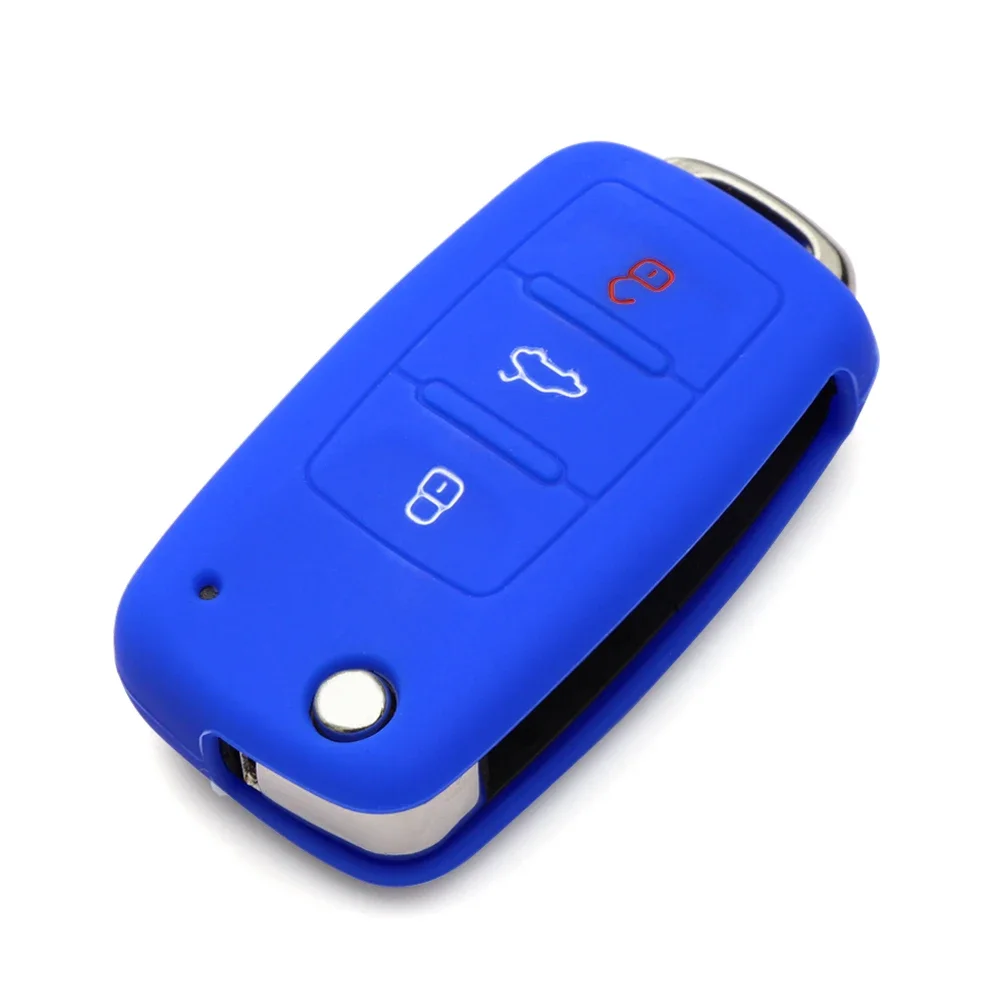 Car Key Case Cover for Volkswagen polo passat golf 5 6 jetta tiguan Gol CrossFox Plus Eos Scirocco Beetle
