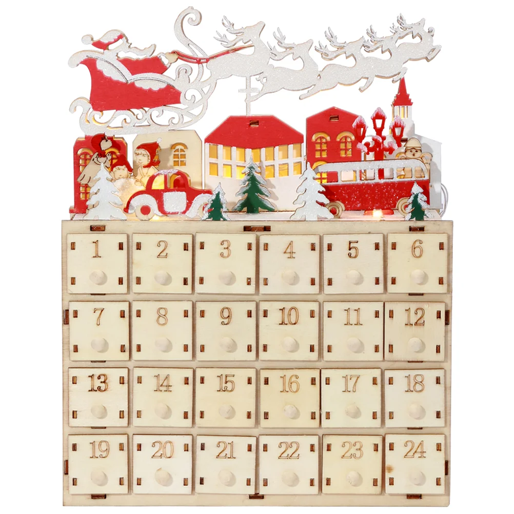 Advent Calendar Christmas Wooden Boxes | Advent Calendar Wooden Boxes Empty  - Advent Calendars - Aliexpress