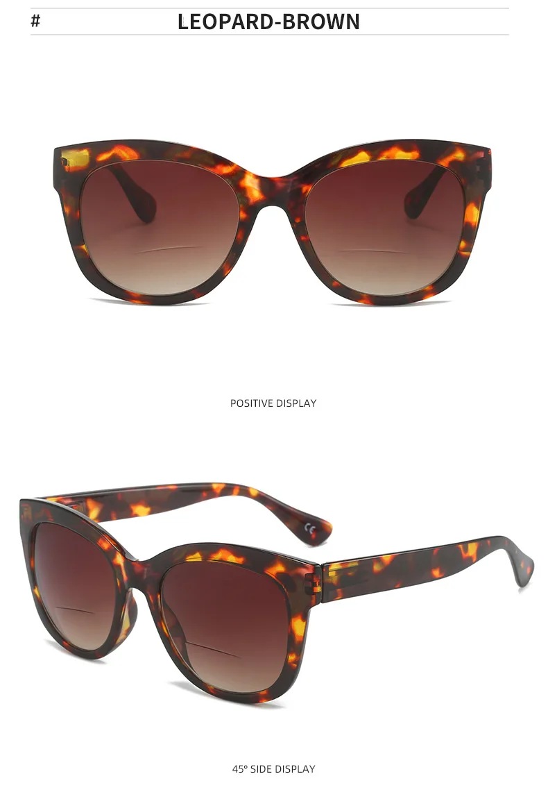 BOYSEENCat's Eye Multi-Fokus-Presbyopie-Sonnenbrille für Damen, trendige allmähliche Lesebrille, täglicher DressingUV400 – Detail 15