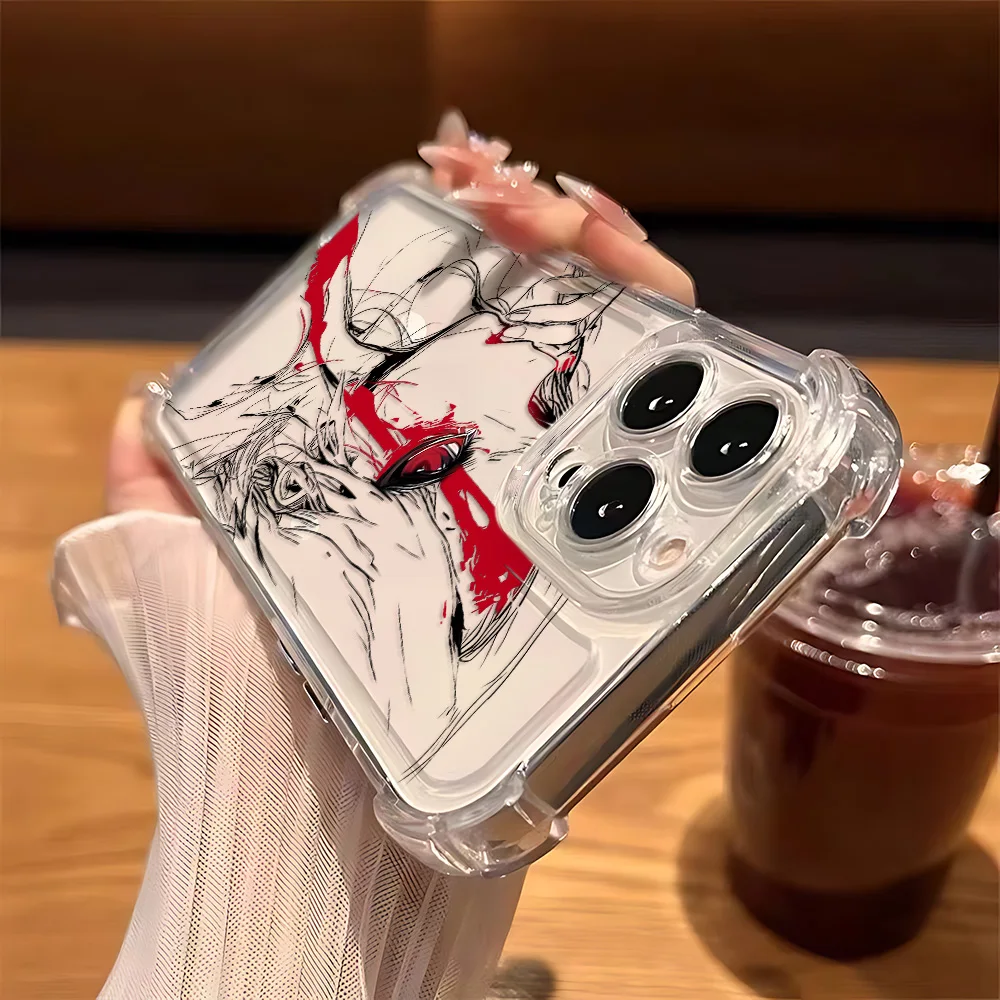 Luxury Black Angel Death Demon Phone Case - Anti-Fall Airbag Cover