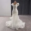 2025 Organza Wedding Evening Gowns Sexy Beading Wedding Dresses Off Shoulder Sweep Train Bride Dress vestido de novia 241128 4