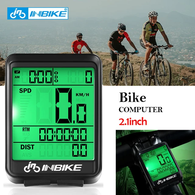 INBIKE-ordenador impermeable para bicicleta de montaña, velocímetro  inalámbrico con cable, odómetro, LED Digital para montar en bicicleta -  AliExpress