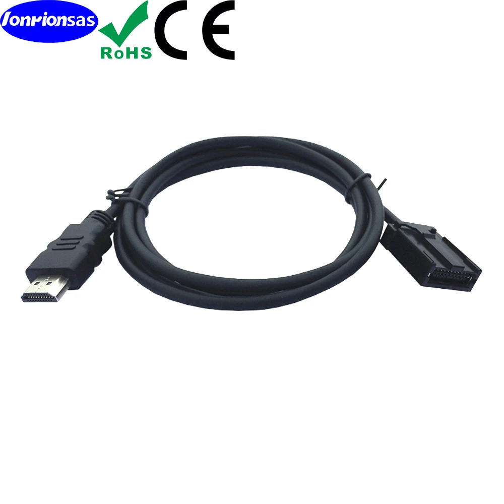 4K 고속 HDMI E 유형 남성 ABS 쉘 - HDMI A 유형 남성 19P 검정색 몰딩(자동차 오디오 및 비디오 케이블용)