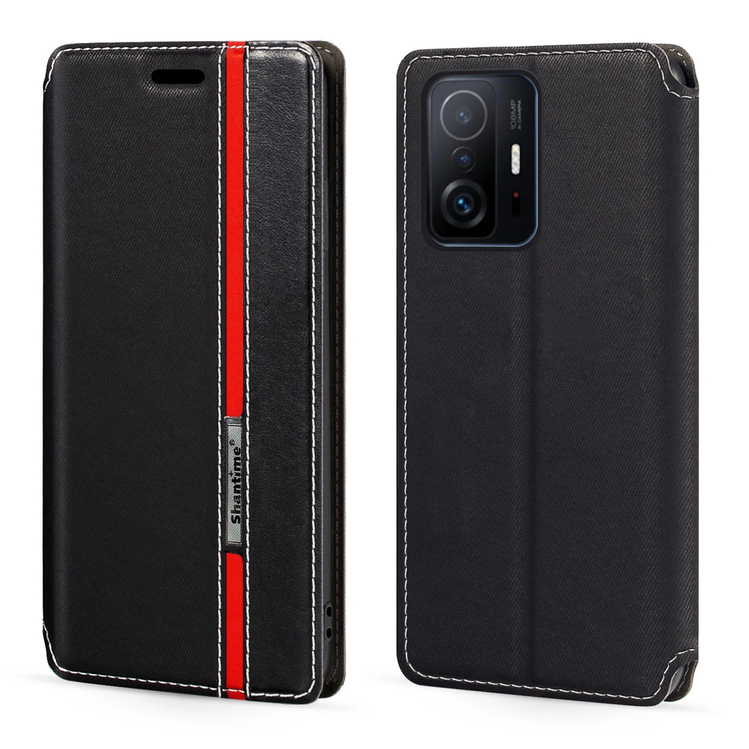 For Xiaomi Mi 11t 5g Case Fashion Multicolor Closure Leather