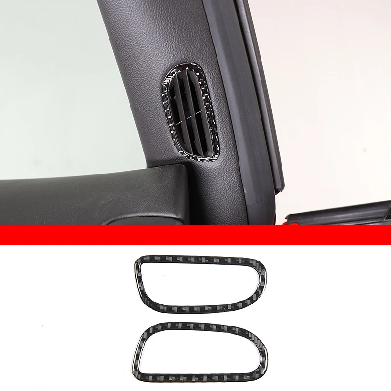 

For Chevrolet Corvette C6 2005-1203 Soft Carbon Fiber Car A-pillar Air Vent Frame Sticker Car Interior Accessories