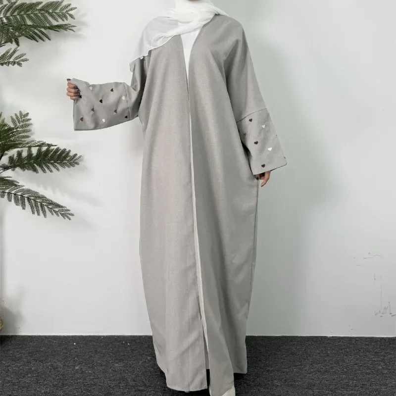 Open Front Embroidery Abaya S6fa26d50193f4bfcacdd9f35eca2d3e1G