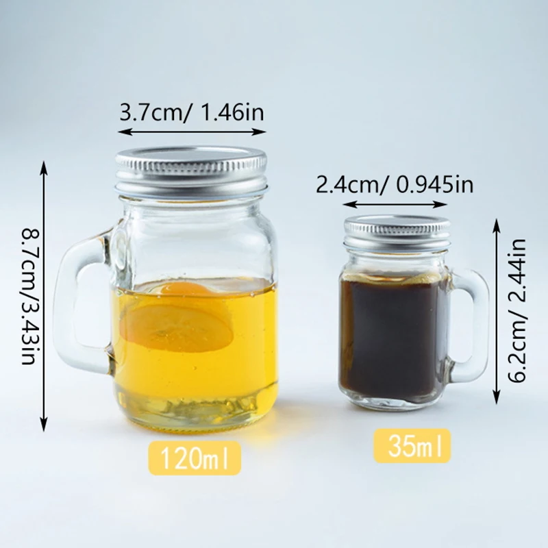 Mini Glass Sealed Bottle For Jam Honey Coffee Concentrate Milk Juice Leakproof Bottle With Lid Jar Portable Empty Jar Container 6
