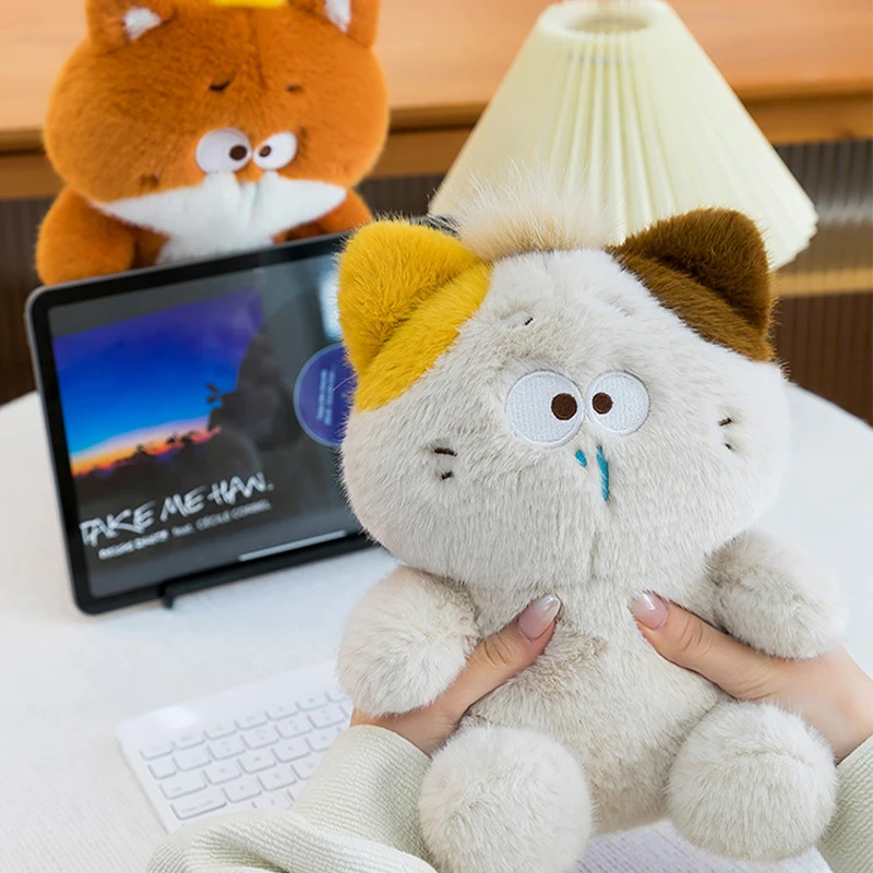 Hot Novelty Fluffy Panda Plush Toy Collection Appease Turtle Plush Doll Soft Cartoon Cat Mimi Plush Doll Kids Birthday Christmas