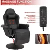 Massage Gaming Recliner Chair, Ergonomic Backrest & Seat Height Adjustment Swivel Recliner, PU Leather High Back Computer Chair 3