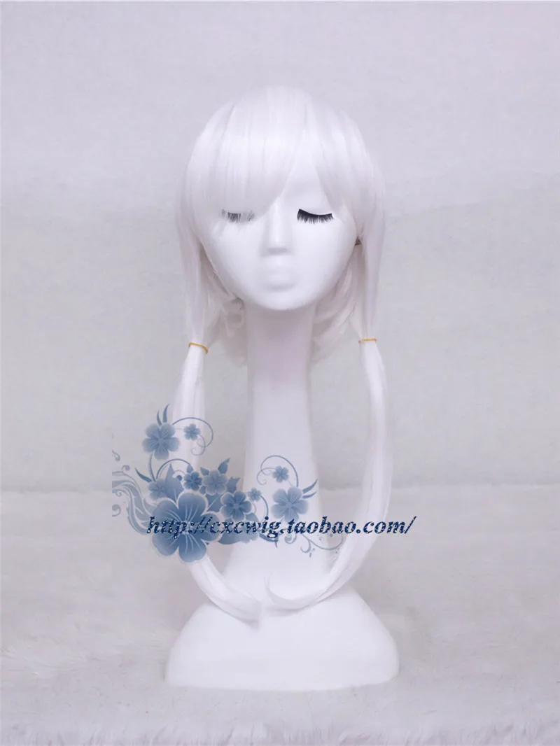 Koneko Toujou Cosplay Peruca de fantasia, cabelos brancos longos,  resistente ao calor, ensino médio, DxD, 55cm - AliExpress