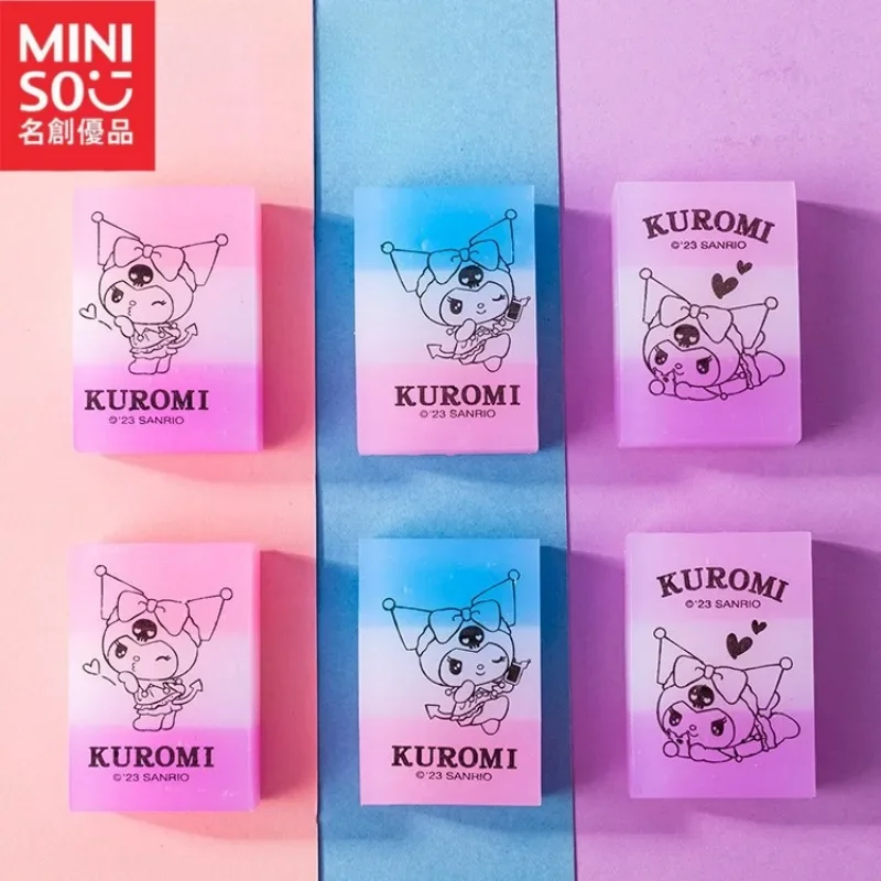 

Ластик Miniso Premium Sanrio Jelly, ластик Kurome с градиентным цветом, позволяет студентам протирать чистоту, не оставляя следов