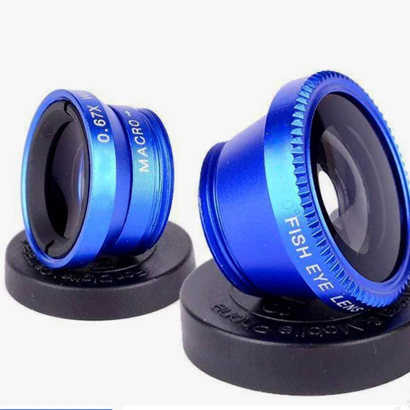 범용 휴대 전화 렌즈 피쉬 아이 광각 매크로 전화 클립 카메라 렌즈 0.67X HD 렌즈 액세서리 아이폰 안드로이드