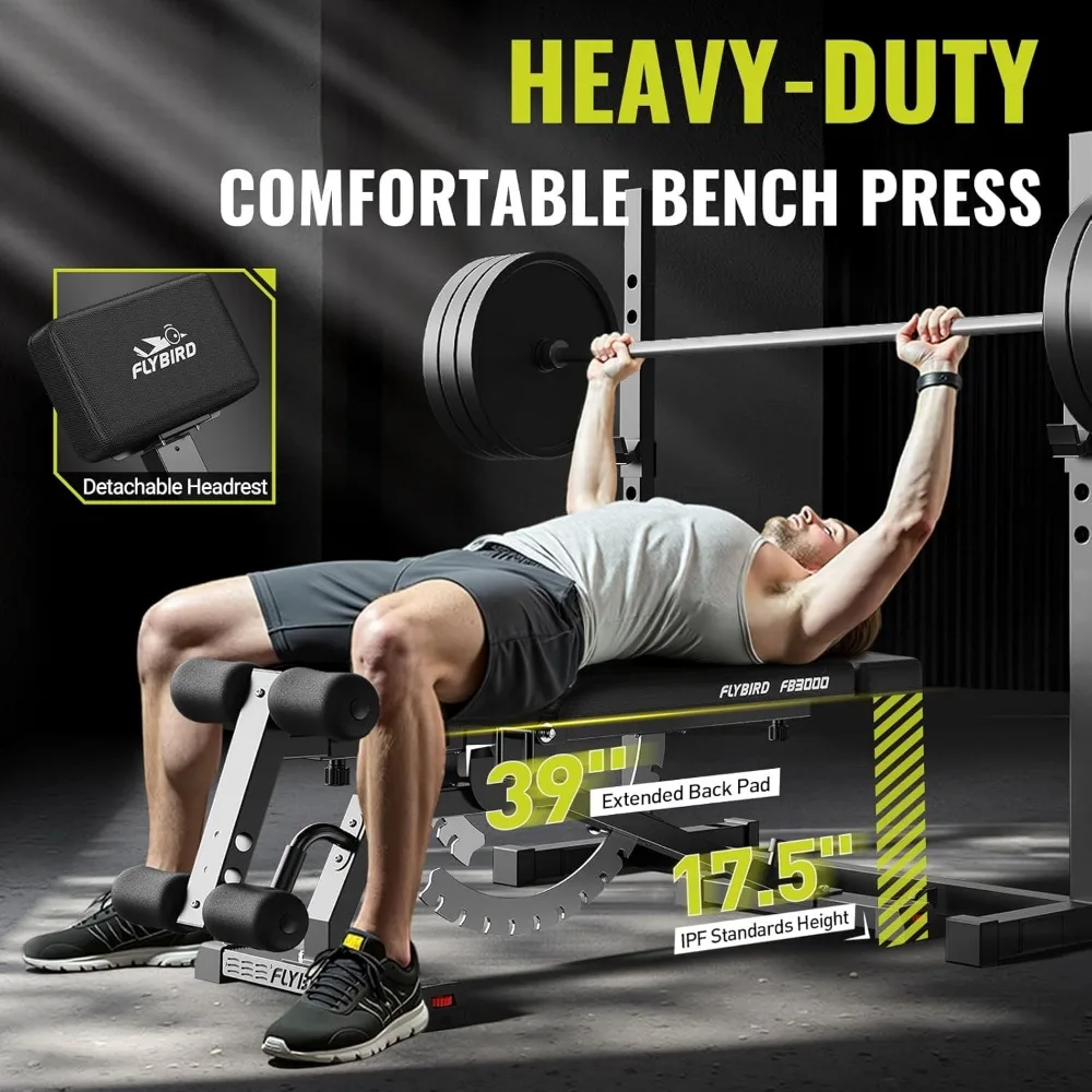 Foldable Strength Training Bench 5