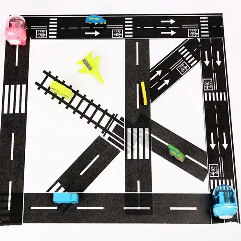 CHILDREN'S Cartoon DIY Road and Rail Traffic Washi Tape Railway Highway Tape adhesive tape,washi tape,adhesive tapes