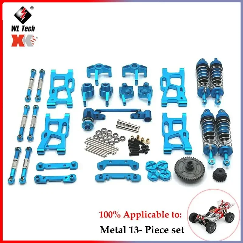 Set Sospensioni In Metallo Rosso Per Wltoys 144001 124016 | Bracci Sterzo E Supporti Mozzo Per Auto RC - 3