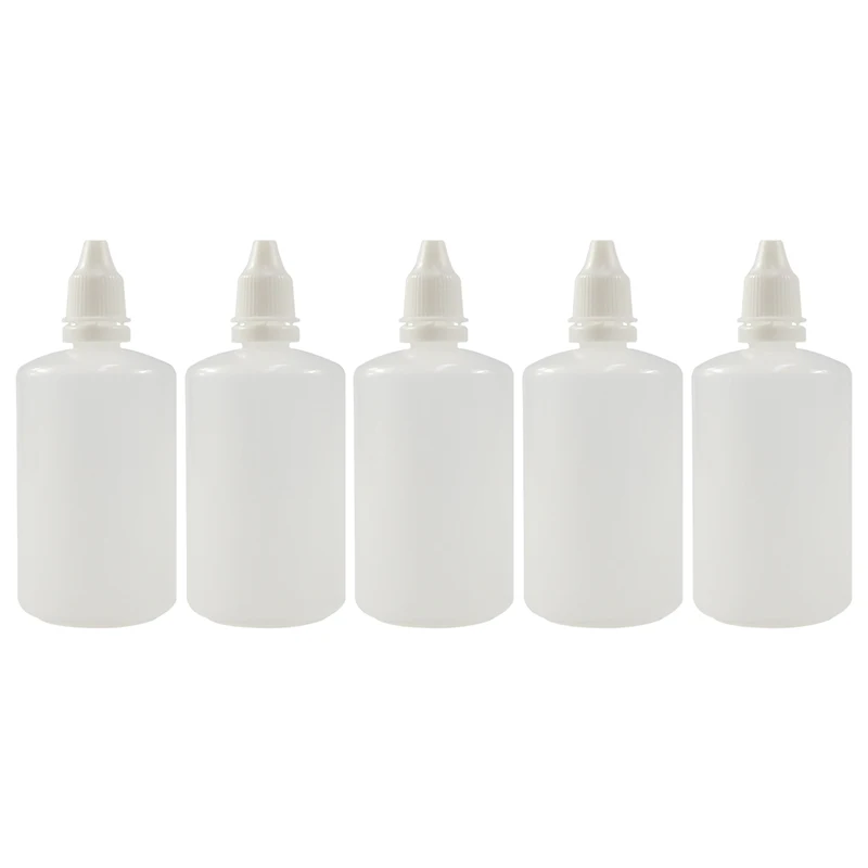 20pcs 50ml 빈 플라스틱 짜기 Dropper 병 눈 액체 Dropper 샘플 눈 리필 되나요 병 드롭