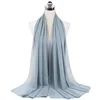 108122-65150a.jpg Femmes musulmanes en mousseline de soie Hijab châles écharpe Modal coton Jersey Hijabs plaine douce pour femme musulman Voile bandeau 70*180 cm islamique