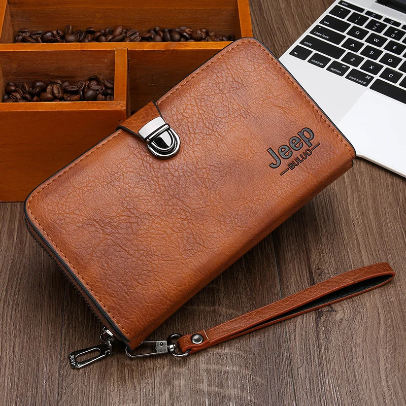 

New men's long wallet with multiple card slots, simple for business and leisure, small handbag men