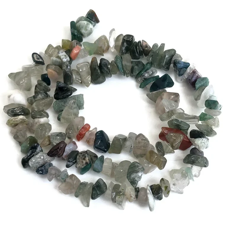Natural Stone Beads for Jewelry Making - Irregular Crystal Quartz Gravel Beads, 16-Inch Strand