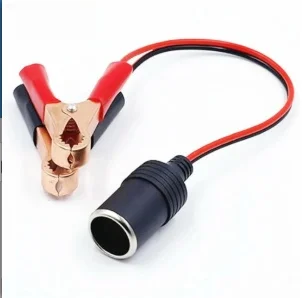 Car Power Socket Adaptor Battery Terminal Clip-on Cigarette Lighter 12v Camping xmas