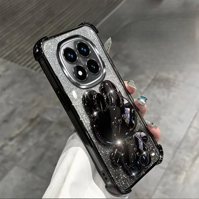 Glitter Shockproof Mirror Holder Case