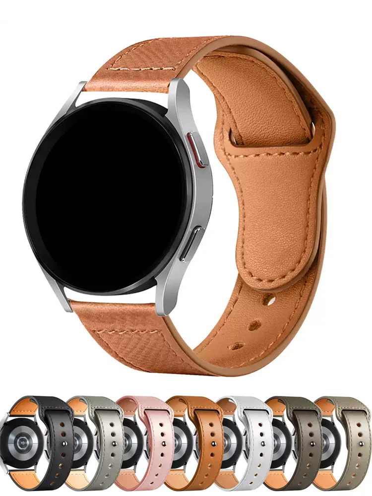 Elegant Leather Watch Strap - Premium 20mm/22mm Bracelet