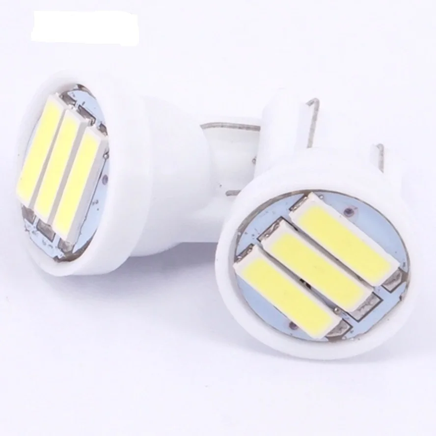 

30Pcs High Quality T10 Super Bright 7020 SMD W5W 194 501 3 LED Car Auto Interior Lights Wedge Door Instrument Side Bulb Lamp