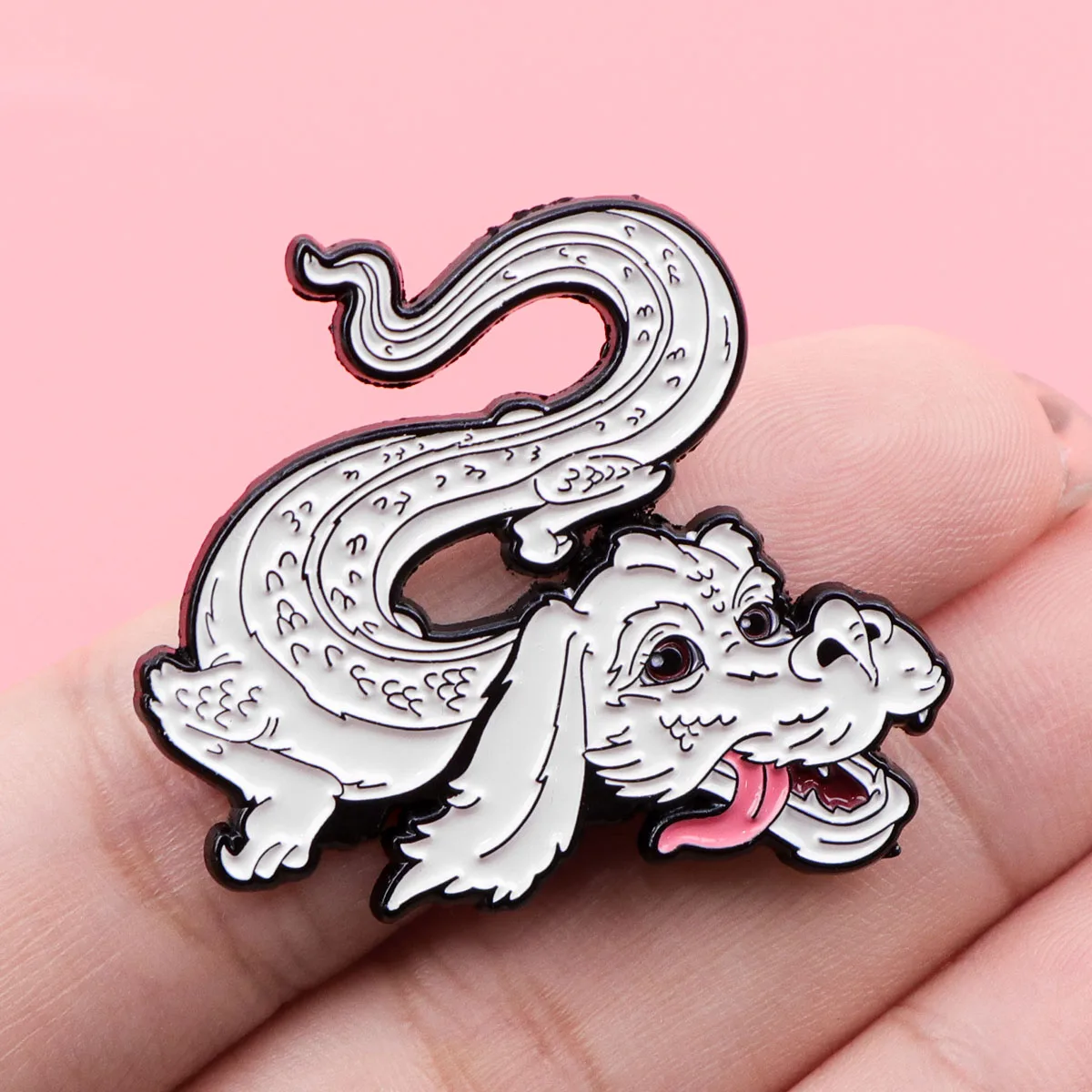 Spiel-Figuren Emaille-Pins Niedliche Cartoon-Wolf-Broschen für Rucksäcke Kragen-Anstecknadeln Schmuck-Abzeichen für Fans Geschenk-Accessoires – Detail 4