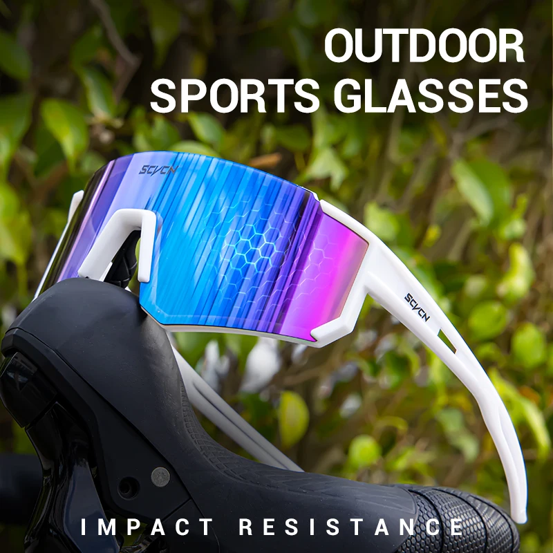 Sunglasses SCVCN Sunglasses for Men Women Cycling Glasses Bike UV400 Eyewear Sports MTB Goggles Multi Color Riding