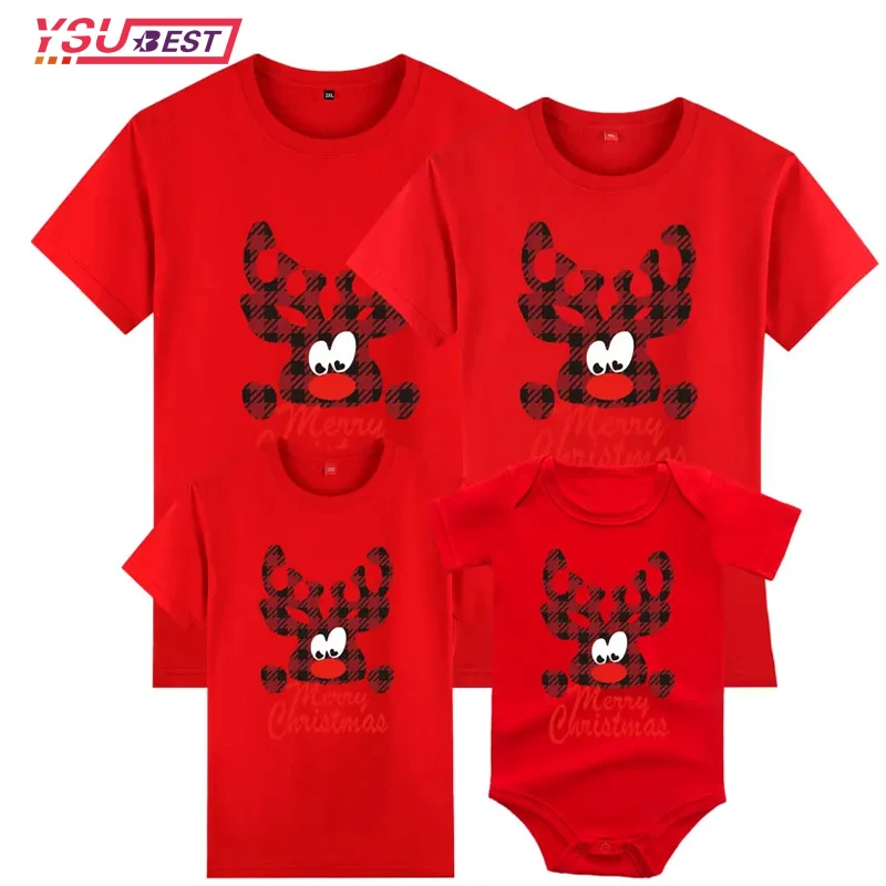 thumbnail image 2 of Camiseta familiar a juego de Navidad, camiseta para adultos y niños, peleles para bebés, camiseta de Año Nuevo para niñas, niños, mamá, papá, camiseta para padre, madre, hijo e hija, 2 of 5