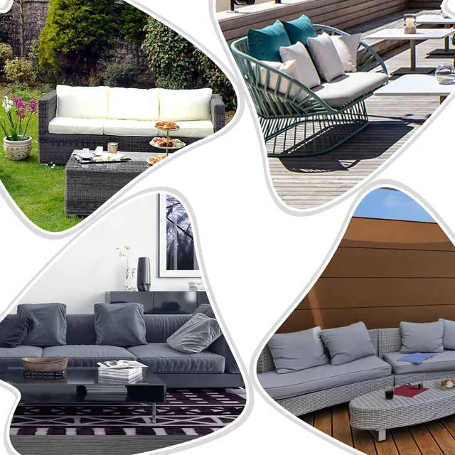 Coussins de siège et dossier en tissu imperméable personnalisés – Résistant aux UV, à séchage rapide – pour meubles de patio, bancs de jardin, chaises longues au bord de la piscine 6