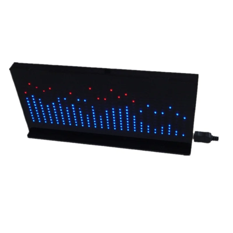 T35C AS1424 DIY 키트 자동차 차량 음악 스펙트럼 디스플레이 LED LED 레벨 표시기 전자 비주얼 모니터 DC 5V