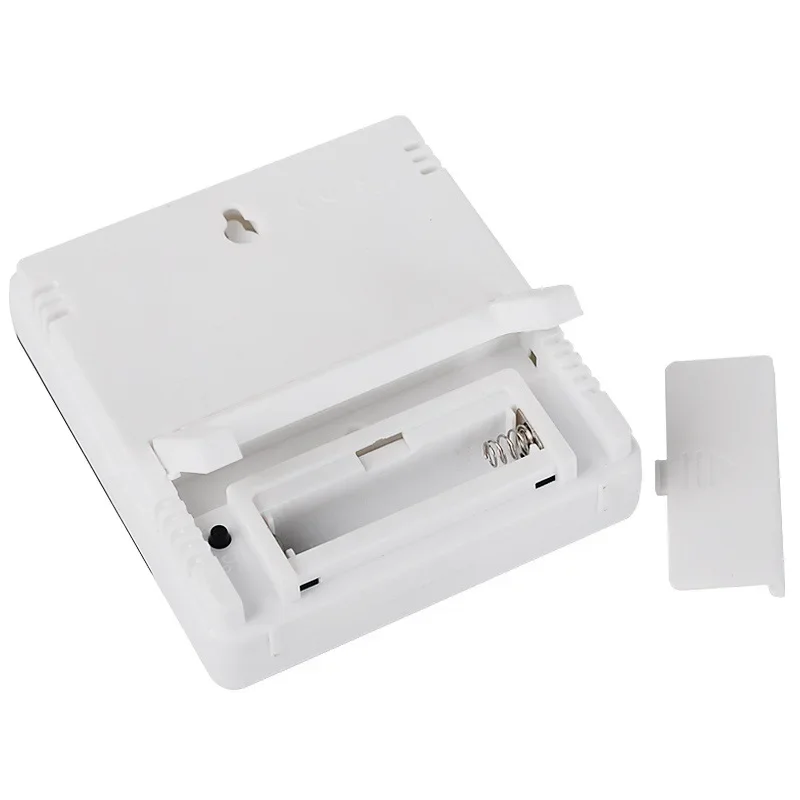 مقياس حرارة LCD للرطوبة، جهاز قياس درجة الحرارة والرطوبة، ساعة محطة الطقس