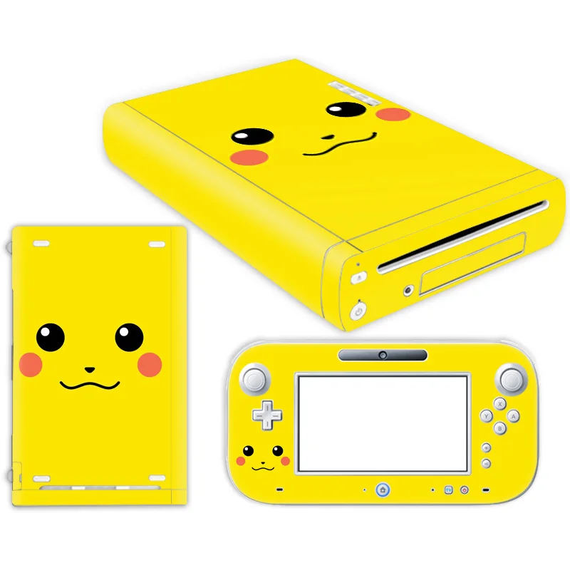 Hello Kitty Pikachu Simpson Vinyl Cover For Nintend Wii U Console Controller Decal Game Accessories For Wii U Skin Sticker 