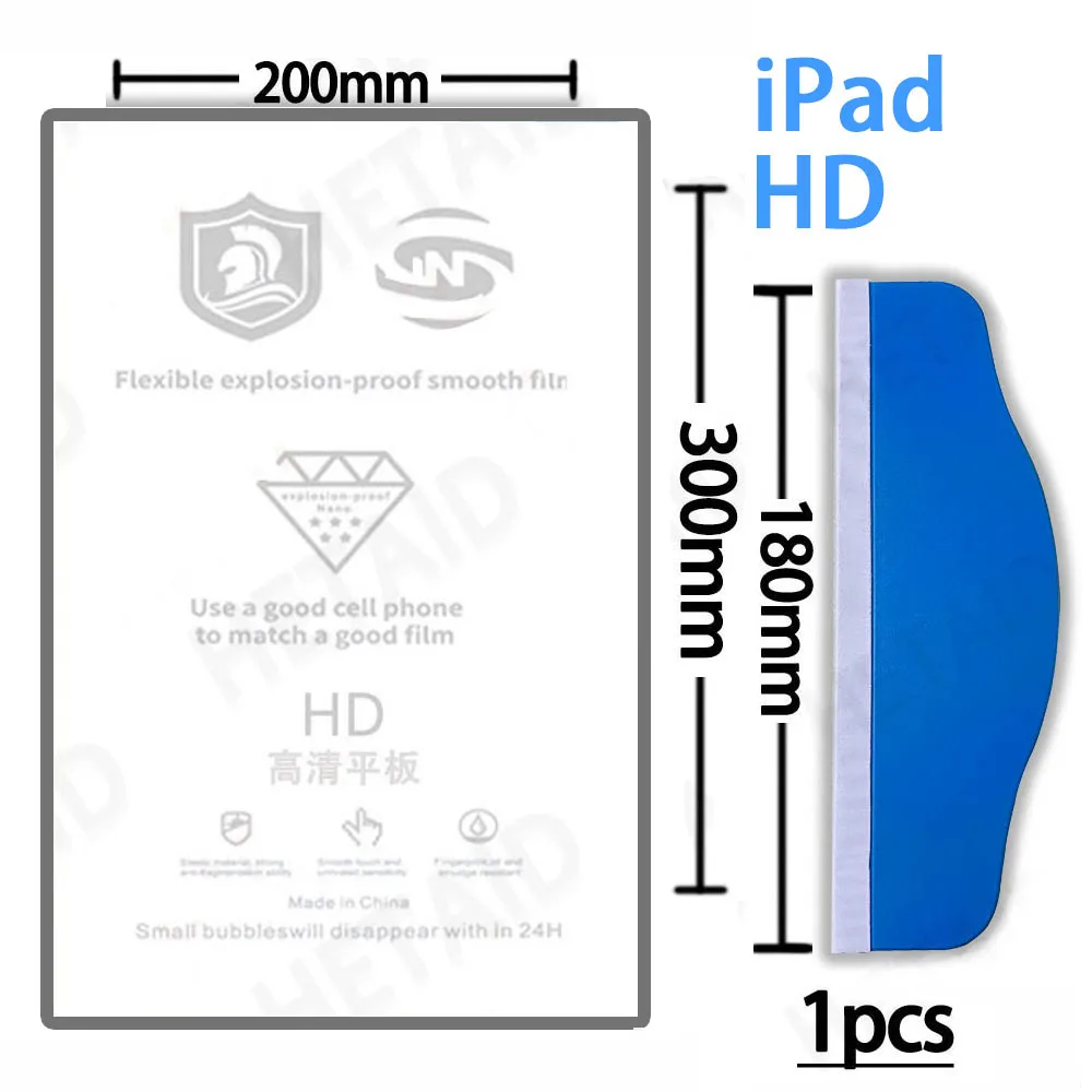25/50 Pcs Tablets Pad HD Clear Matte Anti-blue Hydrogel Film for Cutter 11 inch LCD Screen Protector Front Film Cutting Machine