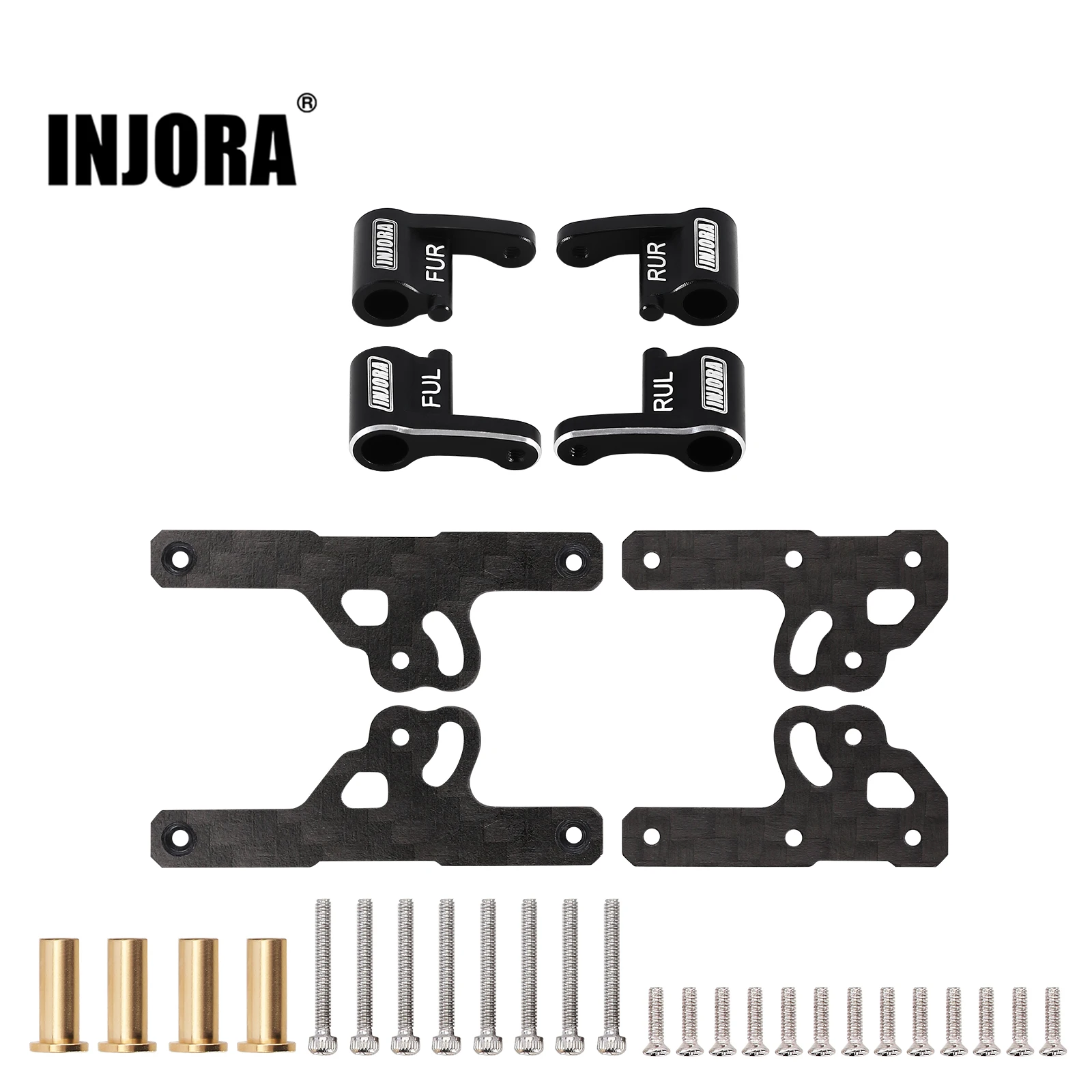 クローラー　パーツ　injora？ INJORA LCG カーボンファイバーシャーシキットフレームガーダー