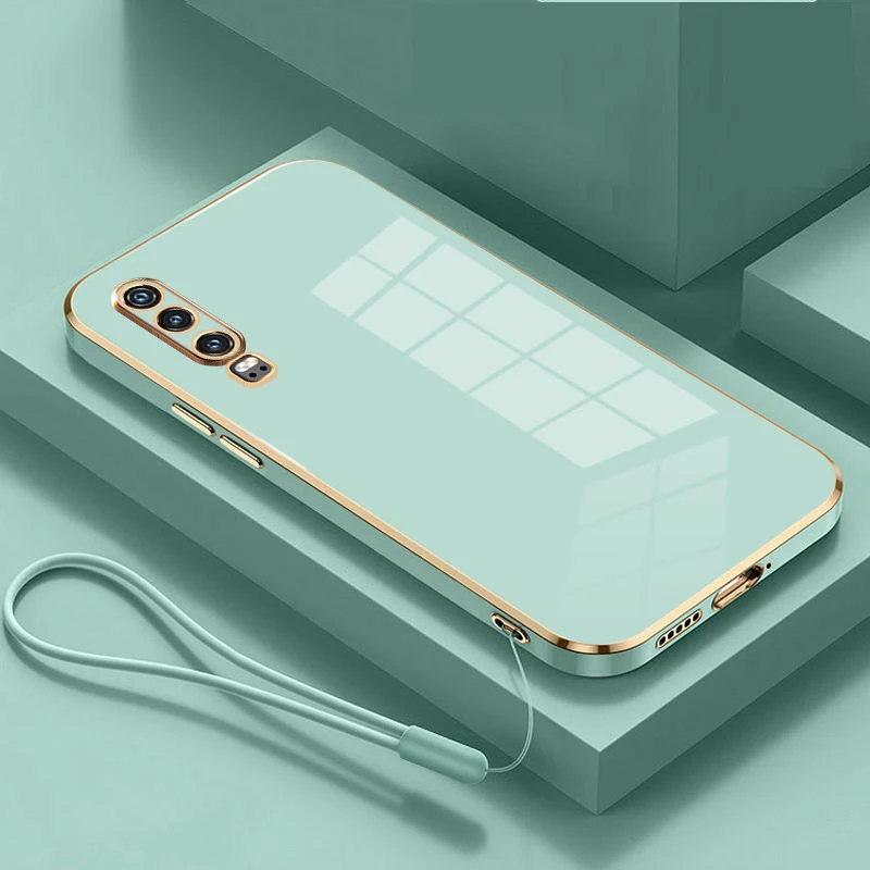 

Чехол для Huawei P30, чехол для телефона Huawei P30, Женский чехол для телефона, чехол для Huawei P30, роскошная Противоударная задняя крышка с квадратным покрытием