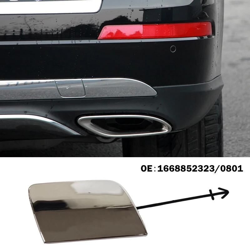 A1668852323 A1668850801 задний бампер буксировочный крючок хромированная крышка для GL GLS X166 GLE W166 GLS400 320 350d GL450 GLE250d