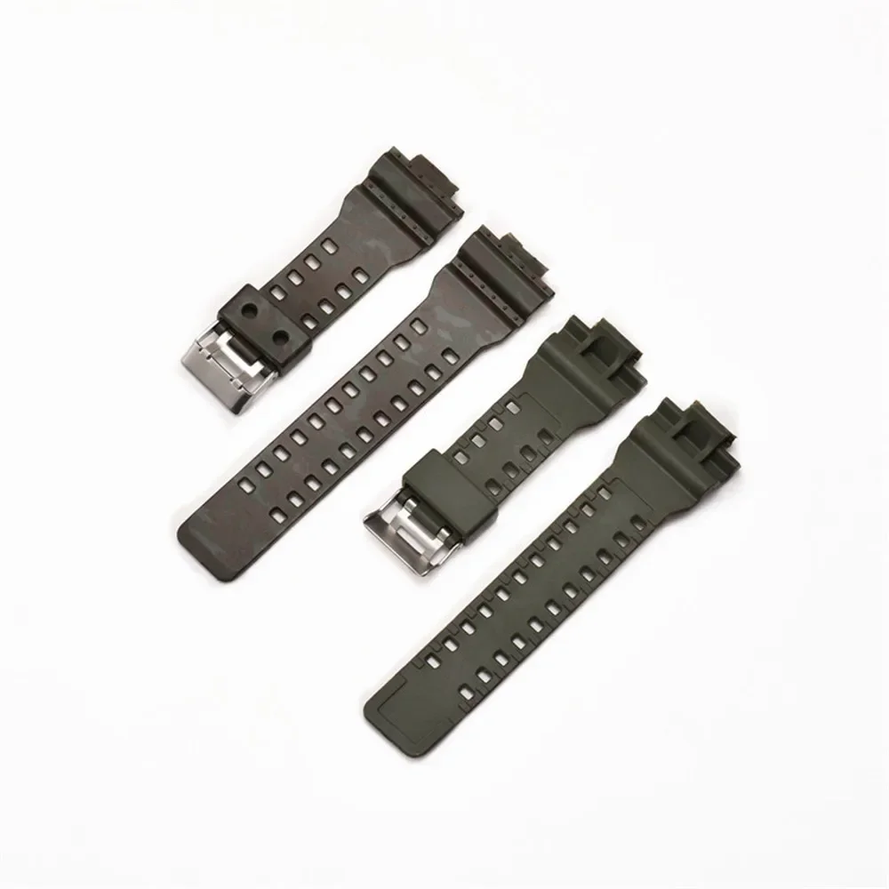 Für Casio G-Shock GA-100/110/120 150 200 400 700 GD-100/110/120 G-8900 GLS-100 Männer Camouflage Gummi Harz Uhr Band Strap 16mm – Detail 8