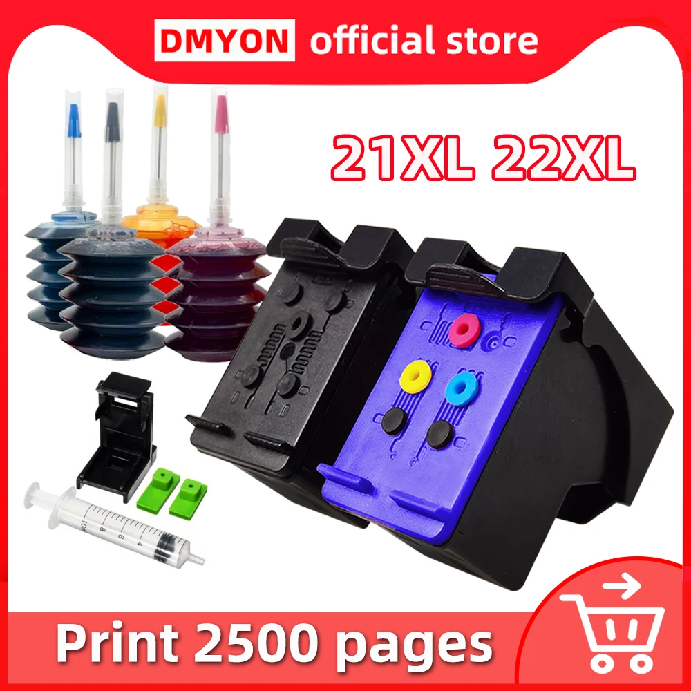 Картридж для принтера HP 21 22 XL DeskJet D1520 D1530 D1558 D1560 D1568 D2320 D2330 D2345 D2360 D2430 |