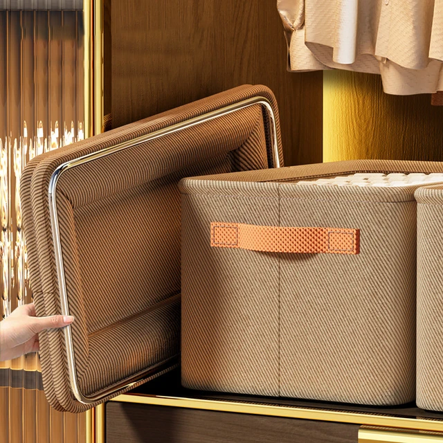 Organisateur de vêtements épais, armoires de rangement pour pantalons et pulls, tiroirs, boîte de rangement pour jeans, garde-robe, organisateurs de vêtements 6