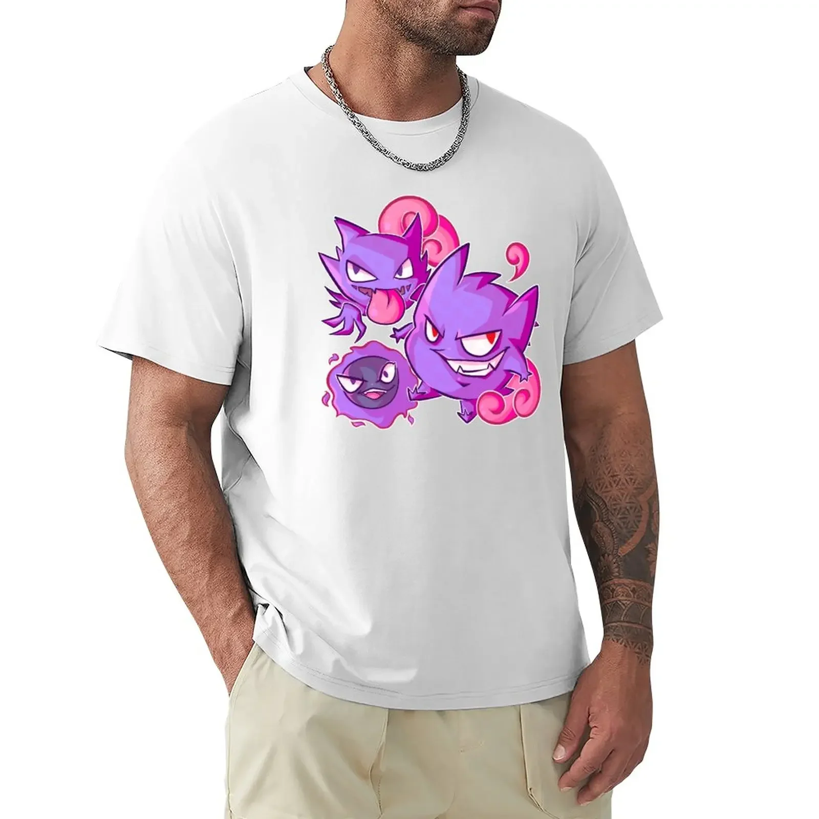 

Ghosts T-Shirt summer tops heavyweights big and tall t shirts for men