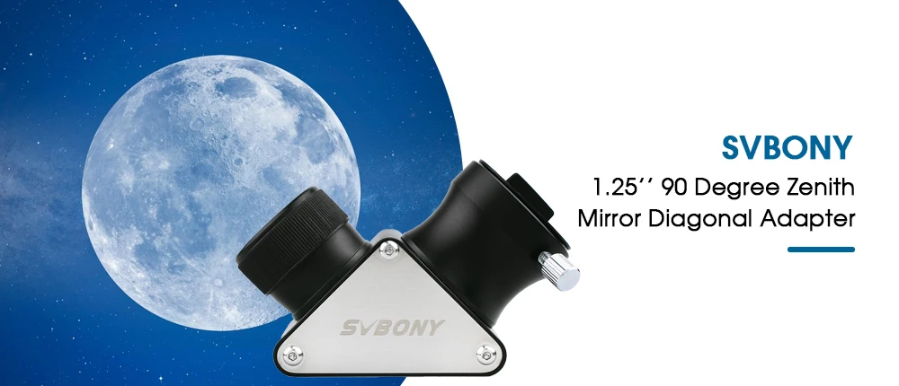 Svbony SV106 50/60 mm achromatisches Führungszielfernrohr, gepaart mit SV188-Zitenspiegeldiagonale 1,25 Zoll 90 ° Refraktor für Astro Observation – Detail 16