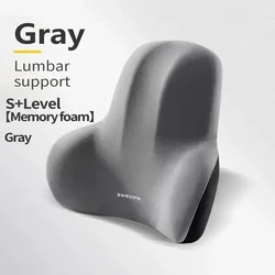 Enhanced Lumbar Support Memory Foam Cushion for Ultimate Comfort and Pain Relief (Gray - 2)