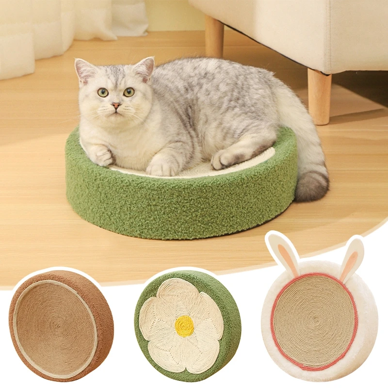 

Cat Scratch Protection Bed Sofa Scraper Nest for Cats Cute Cat Scratching Bed Durable Round Cat Scratch Protection Paw Toy