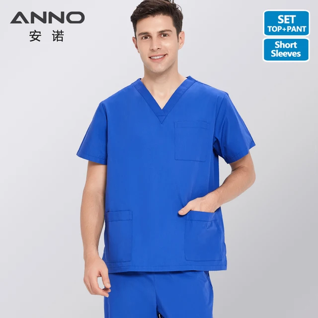 Anno Solid Color Scrubs Set Work Cloths 