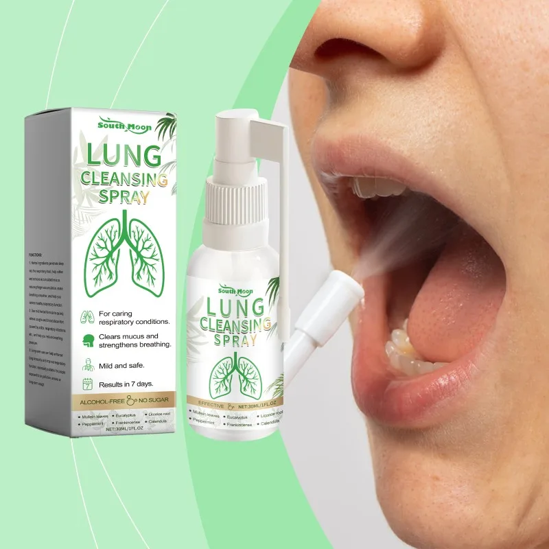 Lung Cleansing Spray Breath Detox R Relieve Throat Discomfort Improve Runny Nose Sneezing Rhinitis Health Body Care Spray